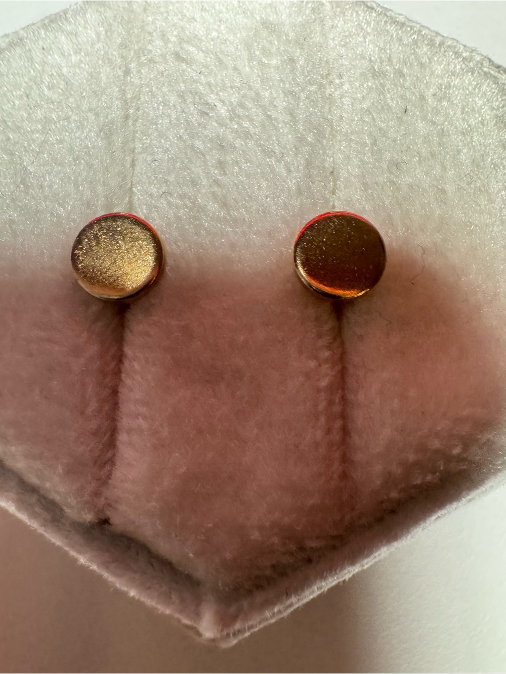Gold plated Round Stud Earrings - Women Jewelry